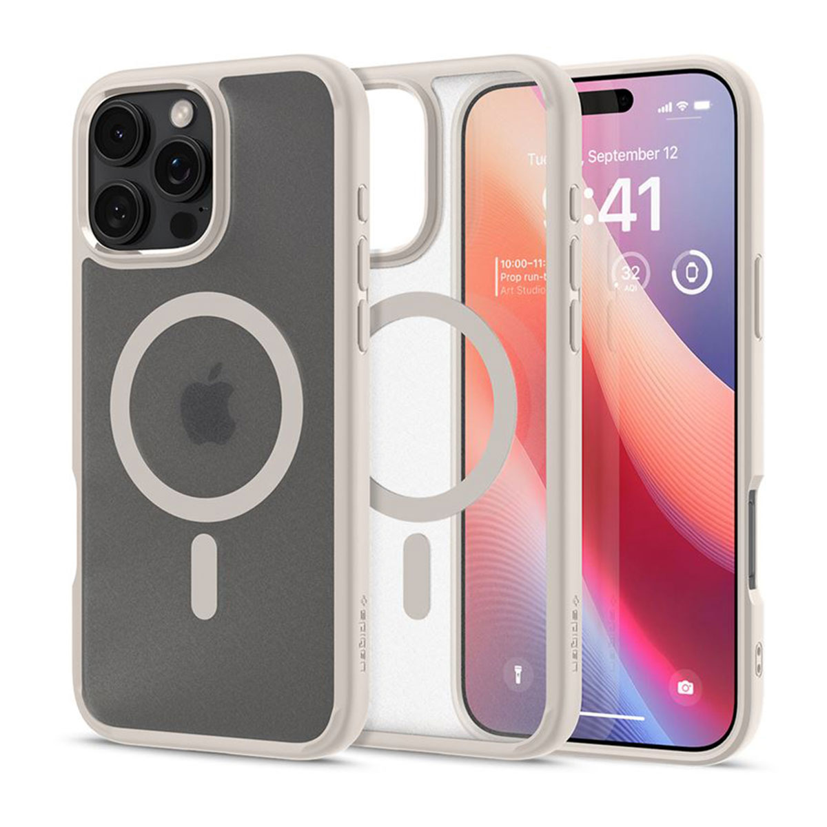 Spigen Coque Ultra Hybrid MagSafe Apple iPhone 16 Pro Max - Frost Natural Titanium