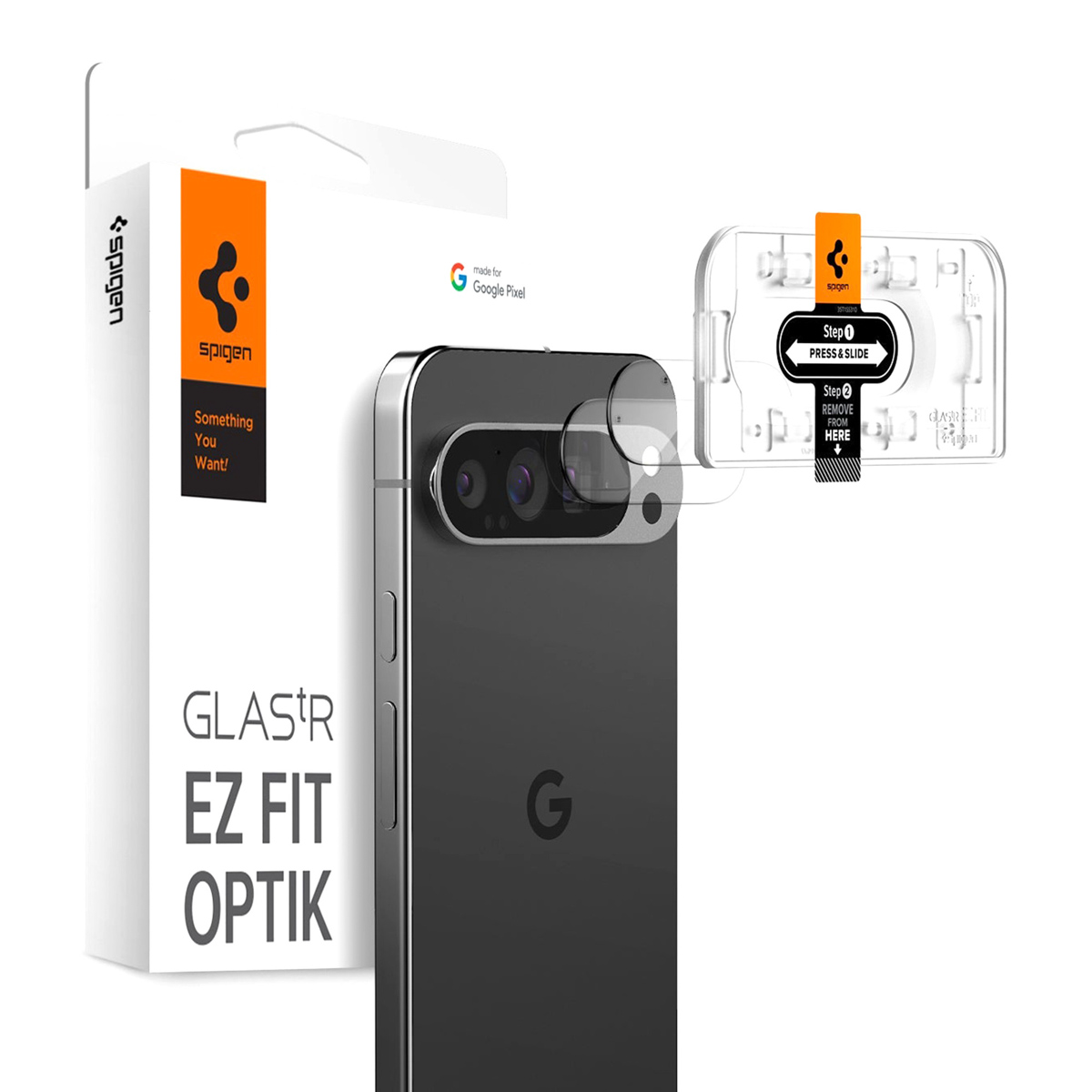 Spigen Optik Pro EZ Fit Lens Protector - Cameralens bescherming (2-pack) voor de Google Pixel 9 Pro