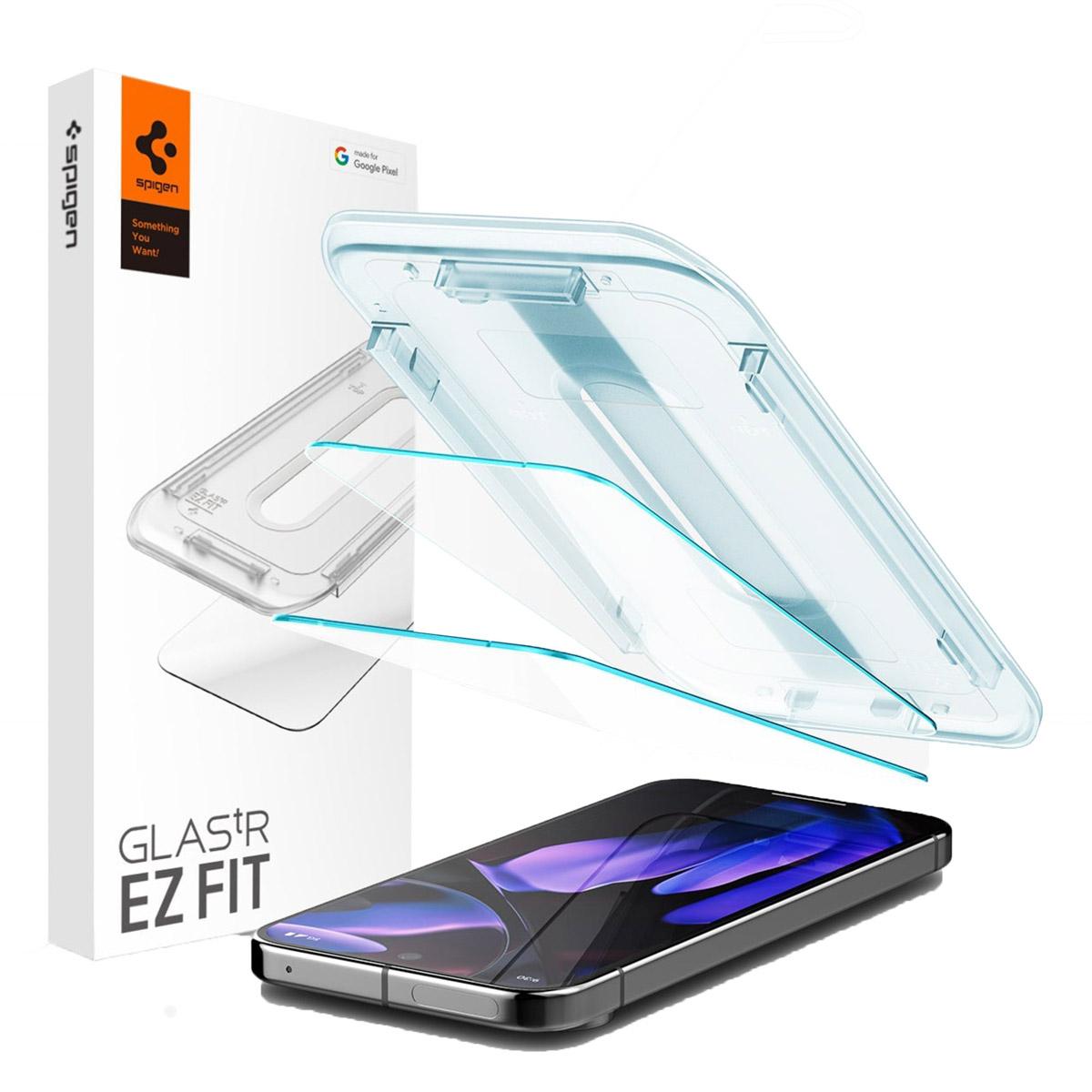 Spigen GLAStR EZ Fit Screenprotector 2 Pack + Applicator voor de Google Pixel 9 Pro XL / 10 Pro XL