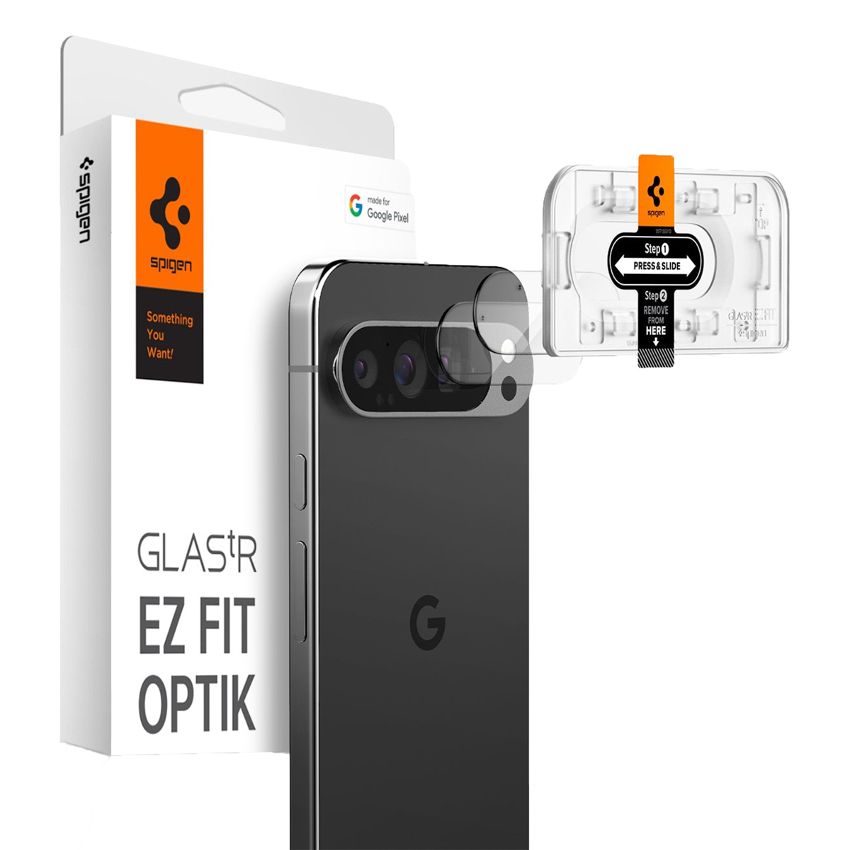 Spigen Optik Pro EZ Fit Lens Protector - Cameralens bescherming (2-pack) voor de Google Pixel 9 Pro XL