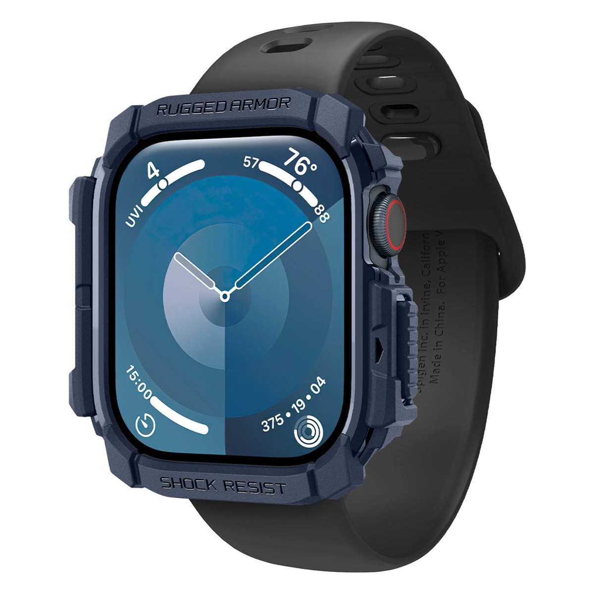Spigen Coque Rugged Armor™ Apple Watch 10 / 11 - 42 mm - Navy Blue