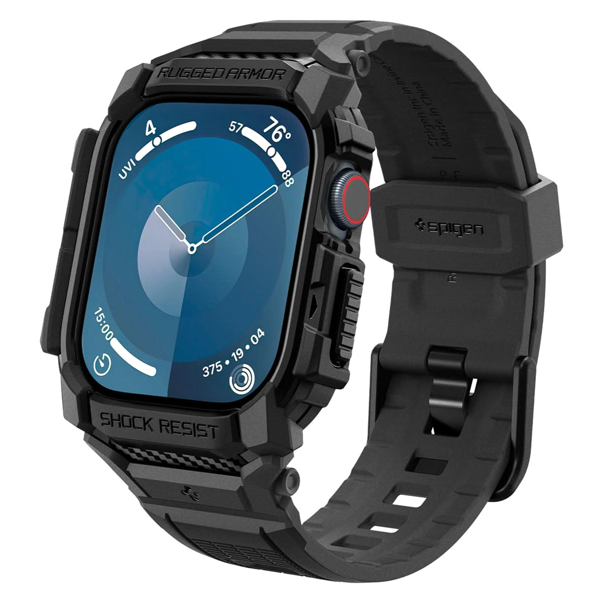 Spigen Coque Rugged Armor™ Pro Apple Watch Series 10 / 11 - 46 mm - Matte Black