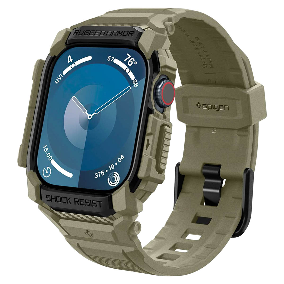 Spigen Coque Rugged Armor™ Pro Apple Watch Series 10 / 11 - 46 mm - kaki