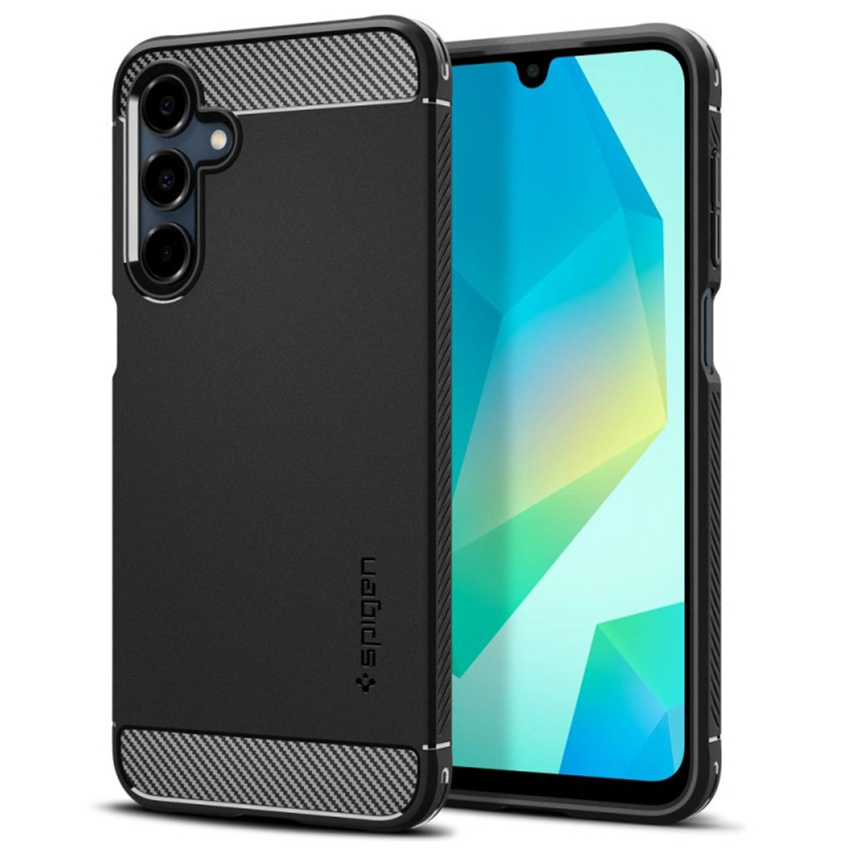 Spigen Rugged Armor Backcover geschikt voor Samsung Galaxy A16 - Matte Black