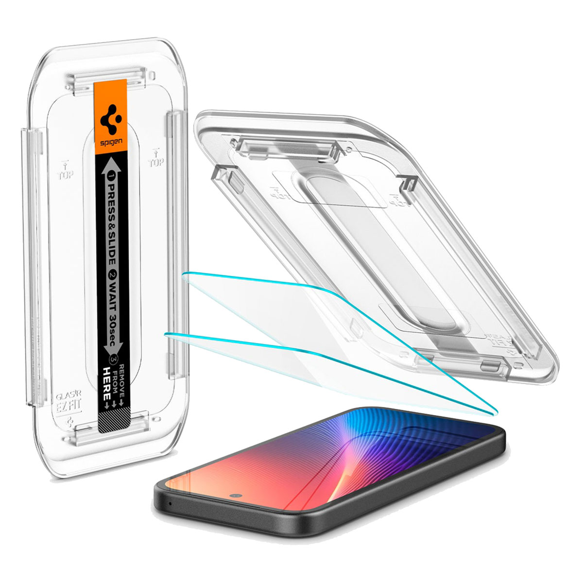 Spigen GLAStR EZ Fit Screenprotector 2 Pack + Applicator voor de Google Pixel 9A