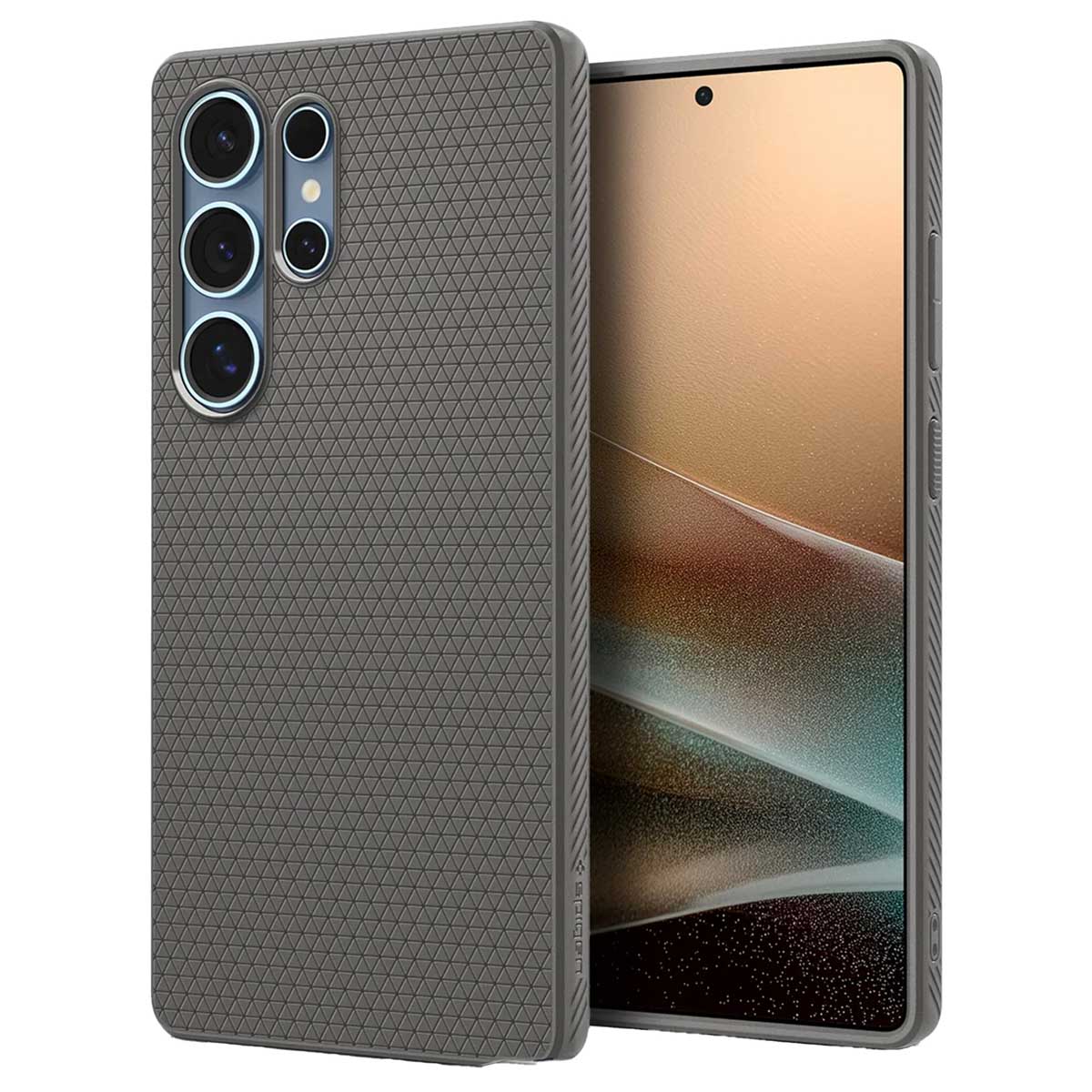 Spigen Coque Liquid Air™ Samsung Galaxy S25 Ultra - Marble Gray