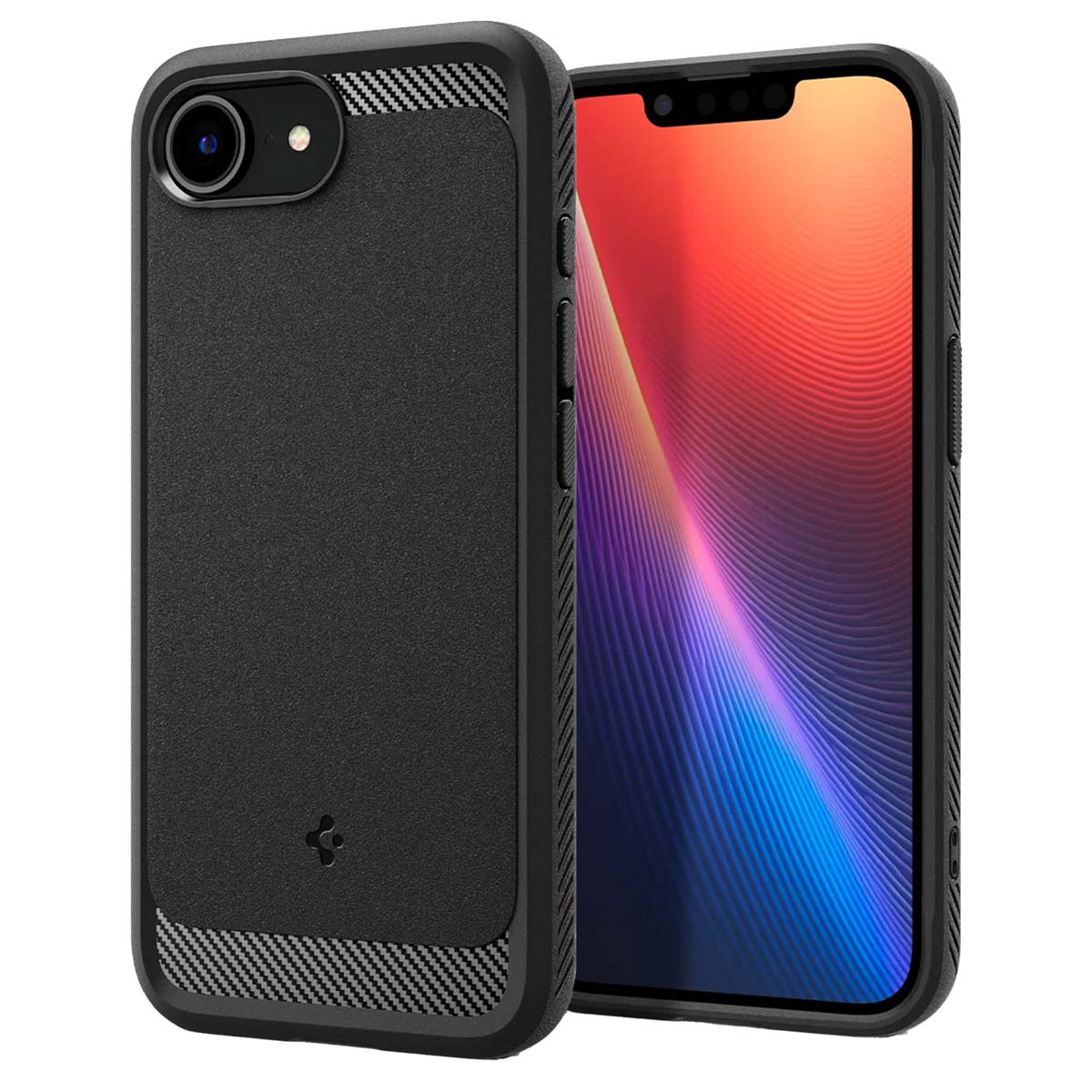 Spigen Rugged Armor Backcover MagSafe voor de Apple iPhone 17e / 16e - Matte Black