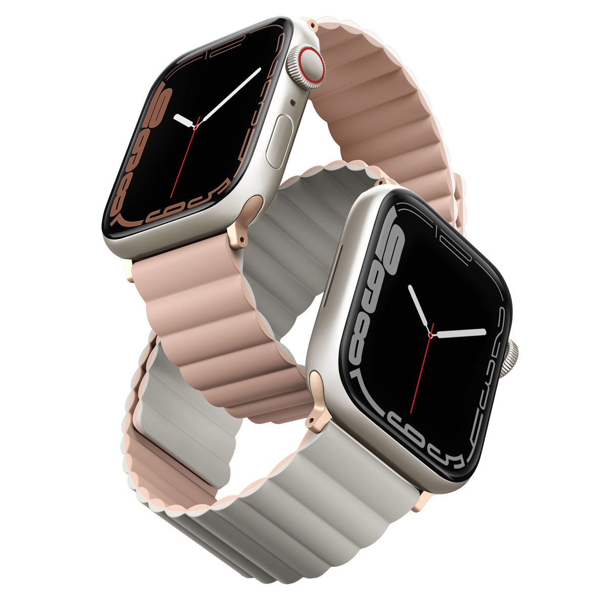 Uniq Bracelet Revix réversible Apple Watch | 38/40/41/42 mm - Blush Pink / Beige