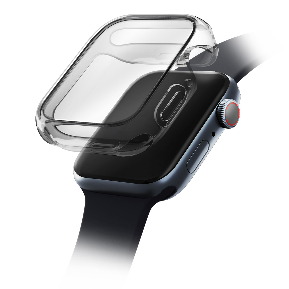 Uniq Coque Garde Hybrid Apple Watch 7 / 8 / 9 - 41 mm - Smoked (Tinted Grey)