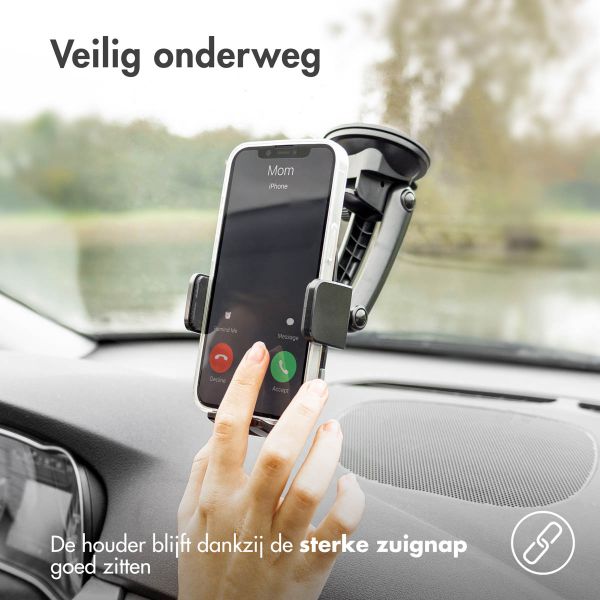 Quad Lock Voorruit/Dashboard Telefoonhouder Voor Auto Met MAG Draadloze Oplaadkop V2 En Telefoonhoesje Iphone 11 Pro Max 2067249857