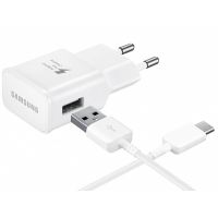 Samsung Fast Charging Adapter 15W + USB-C naar USB-kabel - Wit
