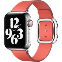 Apple Leather Band Modern Buckle S Apple Watch Series 1-8 / SE - 38/40/41 mm - Pink Citrus