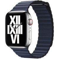 Apple Leather Loop L Apple Watch Series 1-8 / SE / Ultra - 42/44/45/49 mm - Diver Blue