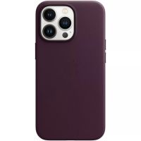 Apple Leather Backcover MagSafe iPhone 13 Pro - Dark Cherry
