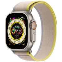 Apple Trail Loop Band Apple Watch Series 1-9 / SE / Ultra (2) - 44/45/49 mm - Maat M/L - Geel / Beige