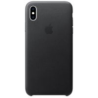 Apple Leather Backcover iPhone Xs Max - Black