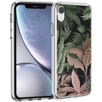iMoshion Design hoesje iPhone Xr - Jungle - Groen / Roze