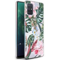 iMoshion Design hoesje Samsung Galaxy A71 - Jungle - Groen / Roze