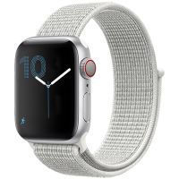iMoshion Nylon bandje Apple Watch Series 1-8 / SE - 38/40/41 mm - Wit