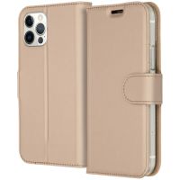 Accezz Wallet Softcase Bookcase iPhone 12 (Pro) - Goud