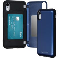 iMoshion Backcover met pashouder iPhone Xr - Donkerblauw