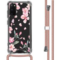 iMoshion Design hoesje met koord Samsung Galaxy S20 - Bloem - Roze