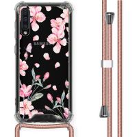 iMoshion Design hoesje met koord Samsung Galaxy A50 - Bloem - Roze