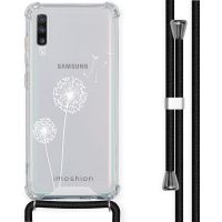 iMoshion Design hoesje met koord Samsung Galaxy A70 - Paardenbloem - Wit