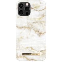 iDeal of Sweden Fashion Backcover iPhone 12 (Pro) - Golden Pearl Marble