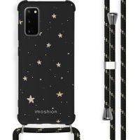 iMoshion Design hoesje met koord Samsung Galaxy S20 Plus - Sterren - Zwart / Goud
