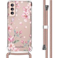 iMoshion Design hoesje met koord Samsung Galaxy S21 - Bloem - Roze