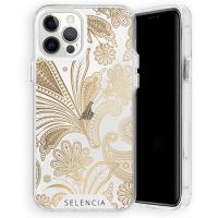 Selencia Fashion Extra Beschermende Backcover iPhone 12 (Pro) - Paisley Gold