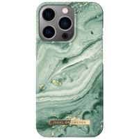 iDeal of Sweden Fashion Backcover iPhone 13 Pro - Mint Swirl Marble