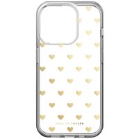 iDeal of Sweden Clear Case iPhone 15 Pro - Golden Hearts