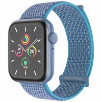 iMoshion Nylon⁺ bandje Apple Watch Series 1-9 / SE / Ultra (2) - 42/44/45/49 mm - Marine Blue