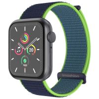 iMoshion Nylon⁺ bandje Apple Watch Series 1-9 / SE / Ultra (2) - 42/44/45/49 mm - Lime
