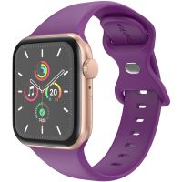 iMoshion Siliconen⁺ bandje Apple Watch Series 1-9 / SE - 38/40/41 mm - Purple - Maat S/M