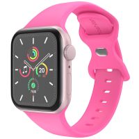 iMoshion Siliconen⁺ bandje Apple Watch Series 1-9 / SE / Ultra (2) - 42/44/45/49 mm - Barbie Pink - Maat M/L