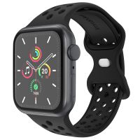iMoshion Sport⁺ bandje Apple Watch Series 1-9 / SE - 38/40/41 mm - Maat M/L - Zwart