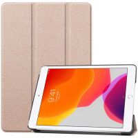 iMoshion Trifold Bookcase iPad 7 (2019) / iPad 8 (2020) / iPad 9 (2021) 10.2 inch - Rosé Goud
