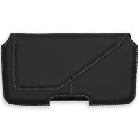 Accezz Real Leather Belt Case - Maat L - Zwart