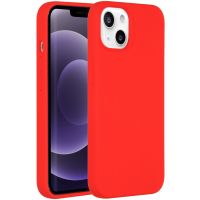 Accezz Liquid Silicone Backcover iPhone 13 - Rood