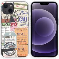 iMoshion Design hoesje iPhone 13 - Reizen - Multicolor