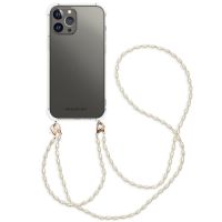 iMoshion Backcover met koord + armband - Parels iPhone 13 Pro Max