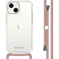iMoshion Backcover met koord iPhone 14 - Rosé Goud
