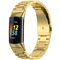 iMoshion Stalen bandje Fitbit Charge 5 / Charge 6 - Goud