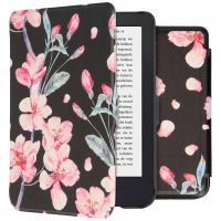 iMoshion Design Slim Hard Case Sleepcover Bookcase Kobo Clara 2E / Tolino Shine 4 - Blossom