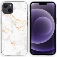 iMoshion Design hoesje iPhone 13 - White Marble