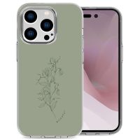 iMoshion Design hoesje iPhone 14 Pro - Floral Green