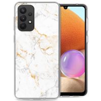 iMoshion Design hoesje Samsung Galaxy A33 - White Marble